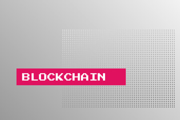 Blockchain technology. Decentralization. Illustration for decentralized finance, business, finance, cryptocurrency, digital global trade. Abstract vector dotted background