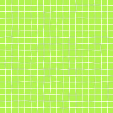 Loop video of simple background of graph paper with hand drawn white lines moving jaggedly (green) [square video]