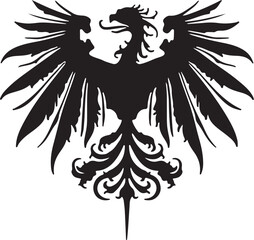 Eagle simple icon. Vector ICON all icon Viktor