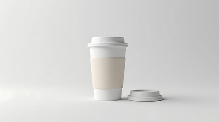 Blank white cosmetic bottle studio photography