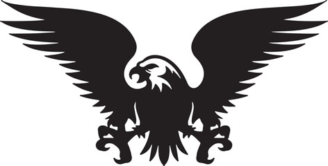 Obraz premium Eagle simple icon. Vector ICON all icon Viktor