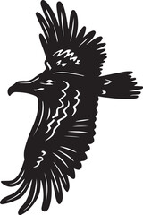 Eagle simple icon. Vector ICON all icon Viktor