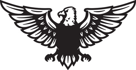 Eagle simple icon. Vector ICON all icon Viktor