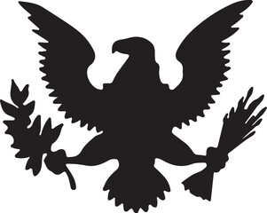 Eagle simple icon. Vector ICON all icon Viktor