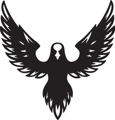Eagle simple icon. Vector ICON all icon Viktor