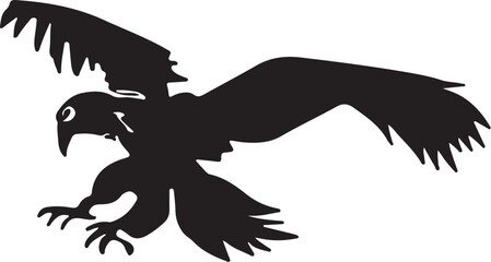 Eagle simple icon. Vector ICON all icon Viktor