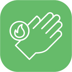 Obraz premium Burn Unit Icon