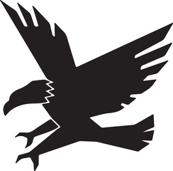 Eagle simple icon. Vector ICON all icon Viktor