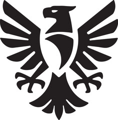 Eagle simple icon. Vector ICON all icon Viktor