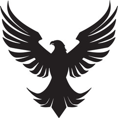 Fototapeta premium Eagle simple icon. Vector ICON all icon Viktor