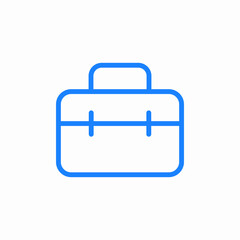 suitcase briefcase icon sign vector