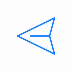 telegram sending send sent message icon sign vector