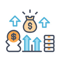Investment Growth Illustration: Financial Success and Economic Progress Concept