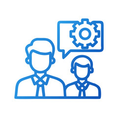 Teamwork Gears: Two People Collaborating on Technical Solutions and Strategy