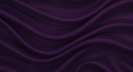 Obraz premium Purple Fabric with Flowing Drapes