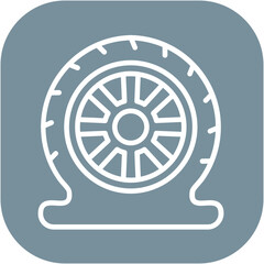 Flat Tire Icon