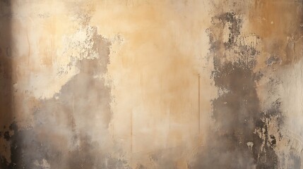 Obraz premium Softly aged plaster wall with warm earthy tones