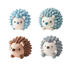Adorable plush hedgehog collection vibrant hues