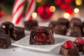 Chocolate covered cherry candies