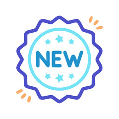 New Product Badge Icon with Stars - Modern and Eye-Catching Design