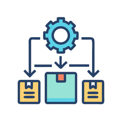 Automated Distribution: A Cogwheel Directing Packages for Efficient Delivery and Logistics