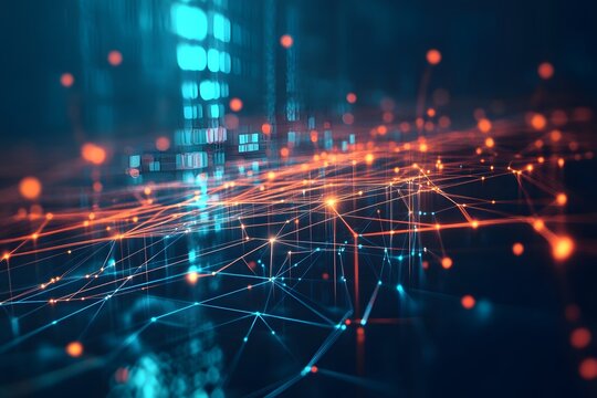 Abstract Digital Network Connections