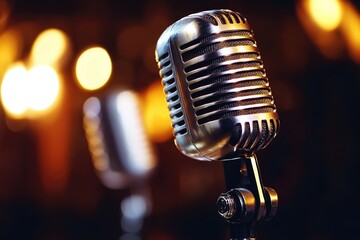 radio hosts discussing trending topics live, vibrant and professional atmosphere, modern microphones, engaging content, soundproof studio, dynamic setup.
