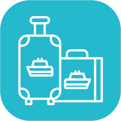 Cruise Suitcase Icon