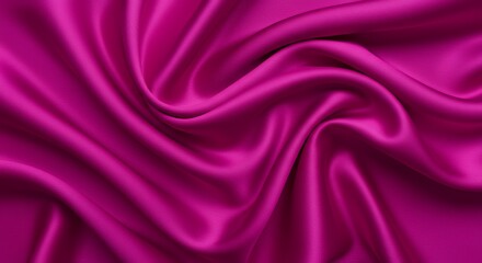 Obraz premium Silk Fabric in Fuchsia Color