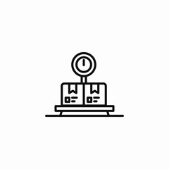 weight package icon sign vector