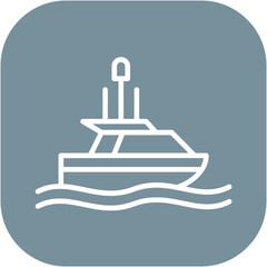 Rescue Boat Icon