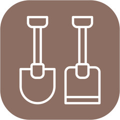 Shovel and Hoe Icon