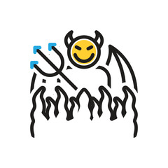 Multi color icon for hell