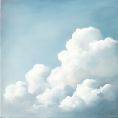 Obraz premium Cloud formation display in serene sky nature photography tranquil atmosphere landscape view