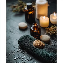 spa branding flyer showcasing luxurious massage treatments and soothing decor