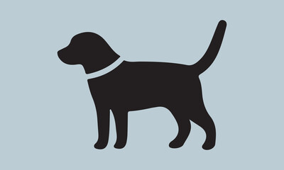 black dog silhouette