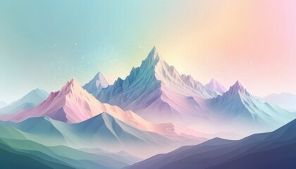 The panoramic mountain landscape reveals a vibrant sunrise painting the sky with hues over the alpine peaks