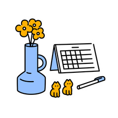 丁寧な暮らしのイラスト