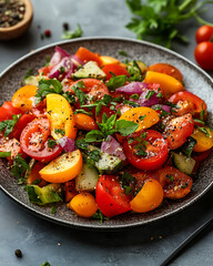 salad with vegetables