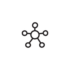 vector illustration of Connect element with one line style