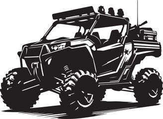 Silhouette All Terrain Vehicle ATV Quad Bike Vector Graphic © Shirin