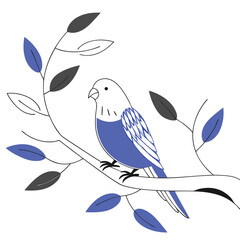 Canary Bird Illustration Vibrant Yellow Songbird for Creative Designs