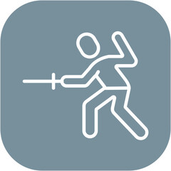 Fencing Technique Icon