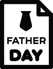 Father Carrying Son on Shoulders – Cute Family Moment Illustration. Happy Father’s Day Typography with Mustache and Tie Icons. Father and Daughter Hugging. 