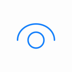 circle arc icon sign vector