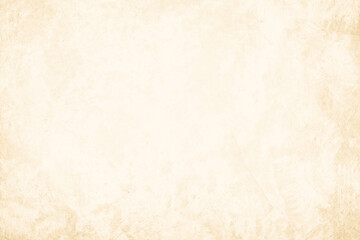 Colour old concrete wall texture background. Close up retro plain cream color cement wall background texture. Design paper vintage parchment element.