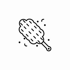 feather duster icon sign vector