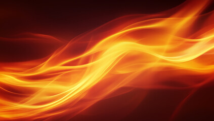Naklejka premium Fiery Flames on Red Background – Intense Burning Fire Effect with Heat and Energy for Dramatic Visual Themes 