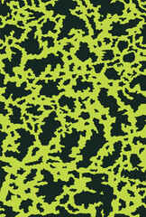 Abstract green  black organic shapes