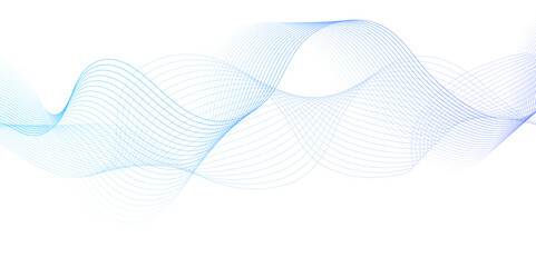 White wave curve lines banner background design. Abstract soft wave lines dynamic flowing blue light isolated background. Vector Illustration of the gray pattern of lines. stripes on white.	
